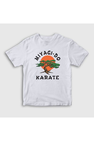 Presmono Λευκό Miyagi Do Cobra Kai Unisex Παιδικό T-Shirt - 471069 ττ