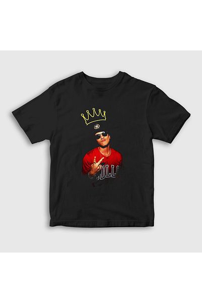 Presmono Tricou pentru copii unisex negru Bruno Mars - King Music 475639 tt