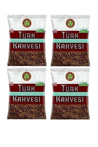 Kahve Dünyası قهوة تركية متوسطة التحميص 100 جرام 4 قطع
