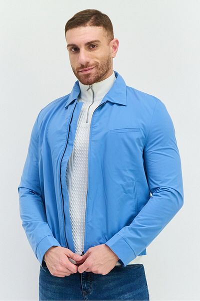 Hugo Boss Men Plain Jacket Shirt, Blue
