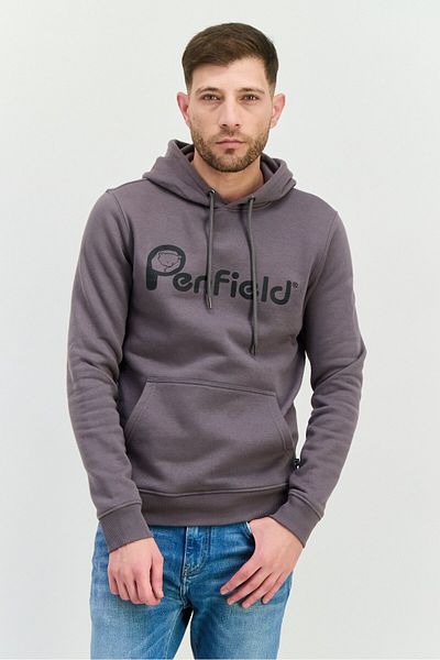 Penfield Men Hoodie Brand Logo Long Sleeves Sweatshirt, Grey