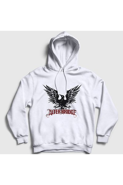 Presmono Φούτερ Alter Bridge Unisex με λευκή κουκούλα - 438700 ττ
