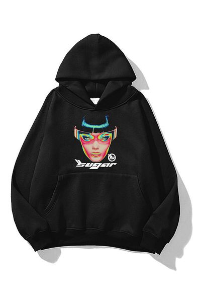 Trendiz Unisex Sugar φούτερ Μαύρο