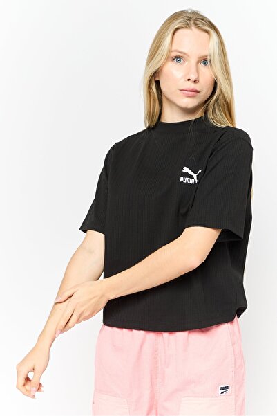 Puma Women Sportswear Fit Short Sleeves Outdoor Top, Black