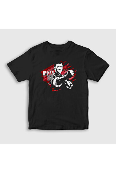 Presmono Ving Čun Ip Man Unisex Dječje Crne T-shirt - 433372tt