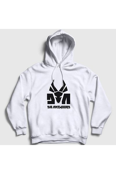 Presmono Φούτερ με κουκούλα Unisex White Logo Die Antwoord 453950 ττ
