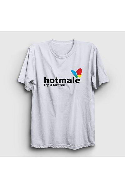 Presmono Tricou alb unisex Hotmale Try It For Free 427643 tt