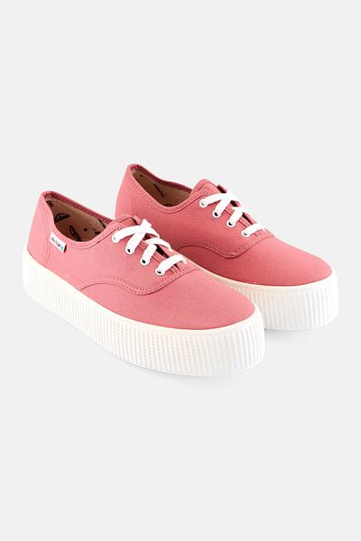 Victoria Women Lace Up Outdoor Shoes, Pink