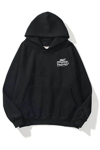 Trendiz Unisex Μαύρο φούτερ Pleasure Hoodie