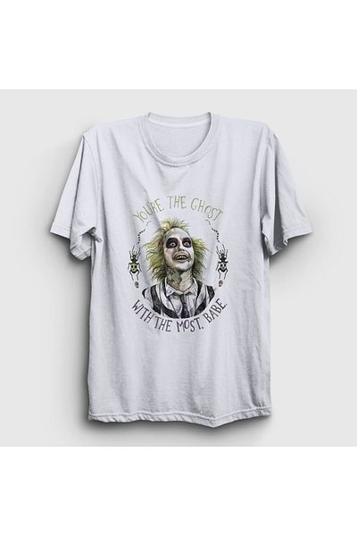 Presmono Μπλουζάκι Unisex Tim Burton Beetlejuice - Λευκό Φάντασμα 456625 ττ