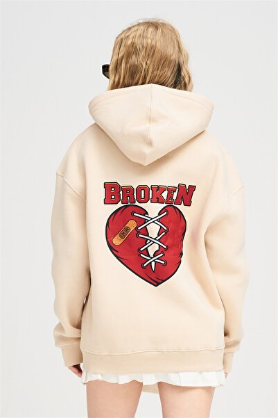 Trendiz Unisex mikina s kapucí Broken Stone