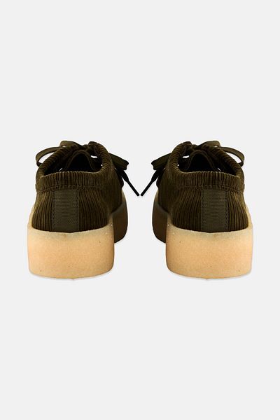 CLARKS Men Wallabee Lace Up Casual Shoes, Olive