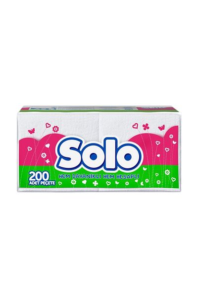 Solo 200 Pieces 4 Pack Napkins