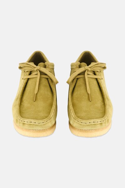 CLARKS Men Standard Wallabee Casual Shoes, Mid Green