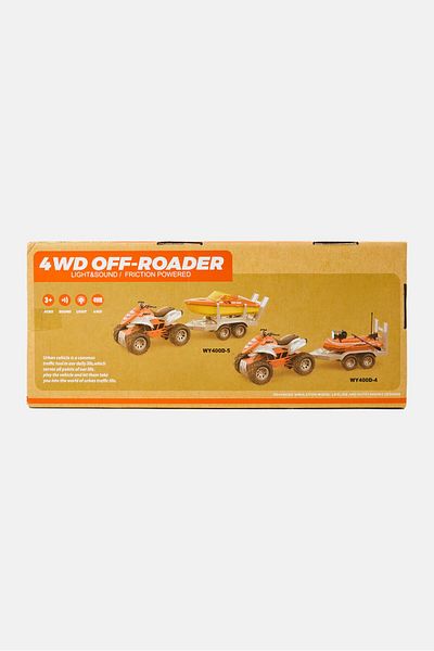 Wenyi 4wd Off-roader Squad Bike With Speed Boat Carrier, Orange