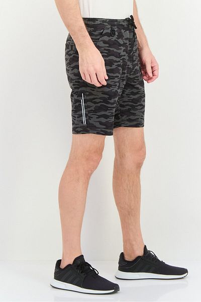 Kenneth Cole Men Camouflage Basic Shorts, Black