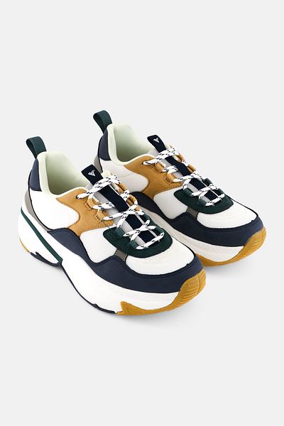 Victoria Women Brand Logo Lace Up Casual Shoes, Multicolor
