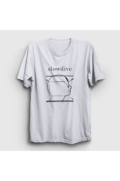 Presmono Λευκό μπλουζάκι Slowdive Unisex - 437990 ττ