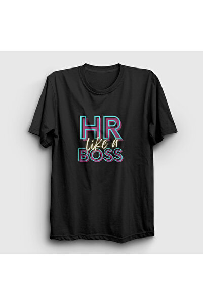 Presmono Unisex Black Hr Like a Human Resources T-Shirt 465060Tt