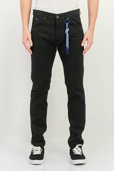GAS Men Slim Fit Solid Chino Pants, Charcoal