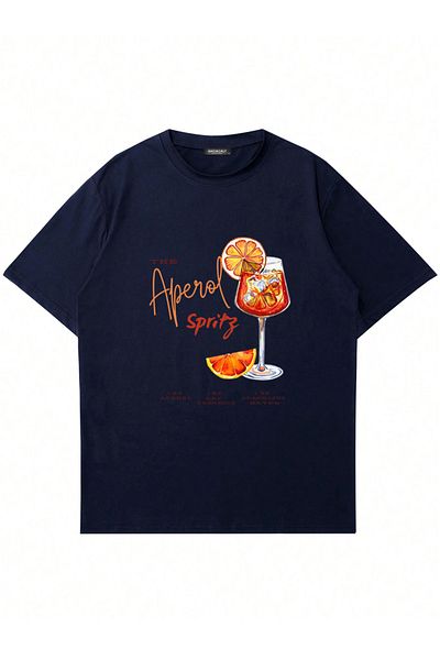 Mad&Calf Μπλουζάκι Unisex Aperol Spritz με στάμπα με λαιμόκοψη