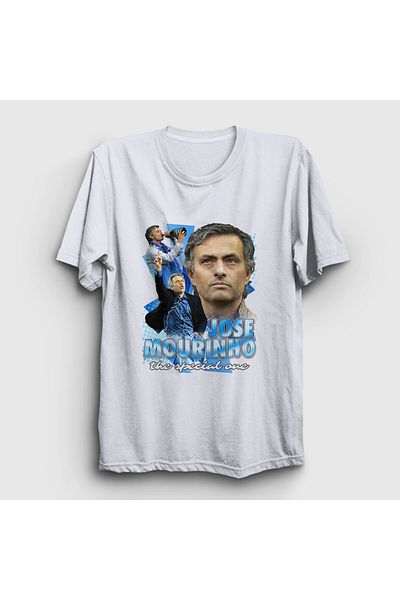 Presmono Λευκό μπλουζάκι Unisex Jose Mourinho - The Special One 429780 ττ