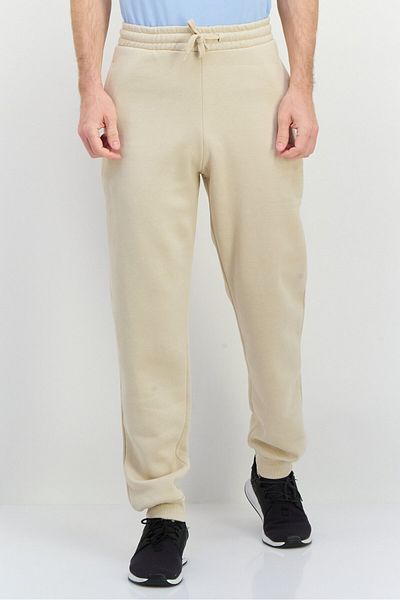 Fudo Men Regular Fit Drawstring Sweatpants, Beige