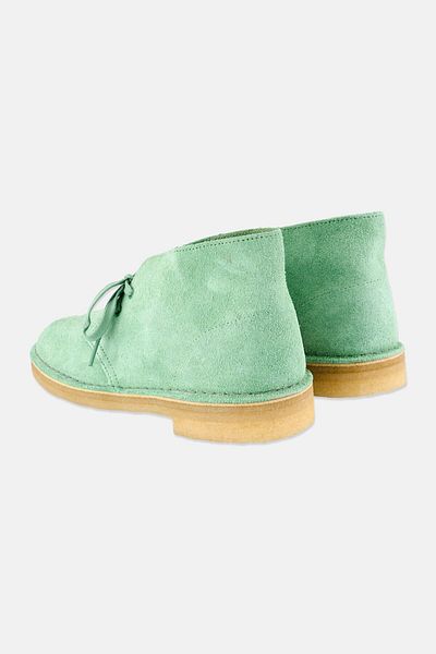 CLARKS Men Standard Desert Boot Lace Up Casual Shoes, Light Green
