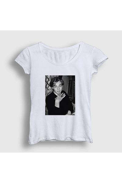 Presmono Tricou alb pentru femei Young Leonardo Dicaprio - 467887 tt