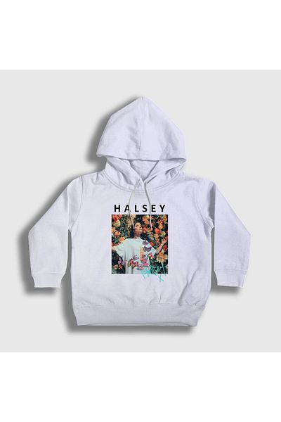 Presmono Hanorac alb pentru copii Halsey Love And Power - 461109 tt