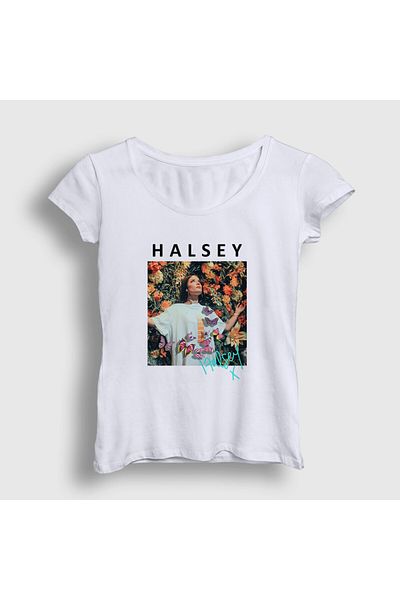 Presmono Μπλουζάκι με λευκή αφίσα Halsey Love And Power - 461129 ττ