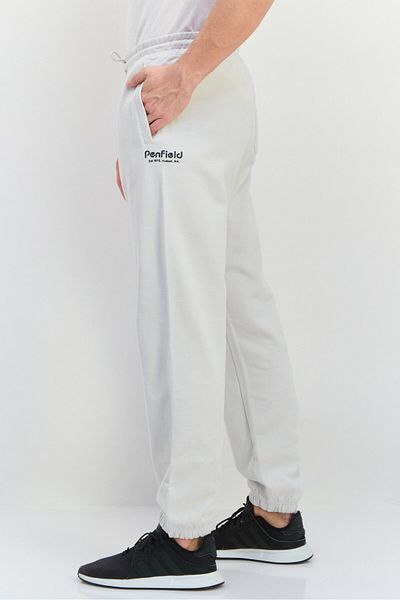 Penfield Men Regular Fit Brand Logo Sweatpants, Light Grey