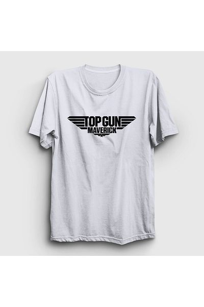 Presmono Μπλουζάκι Top Gun Unisex Λευκό Pilot - Λογότυπο Maverick, Tom Cruise 459553 ττ