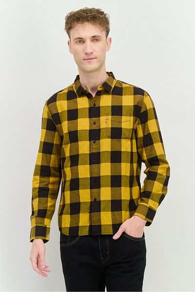 Levi's Men Slim Fit Checkered Long Sleeves Casual Shirt, Multicolor