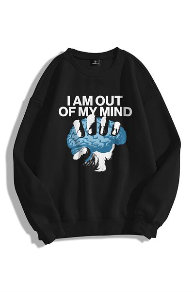 Trendiz Unisex Out Of My Mind Φούτερ με κουκούλα με λαιμόκοψη
