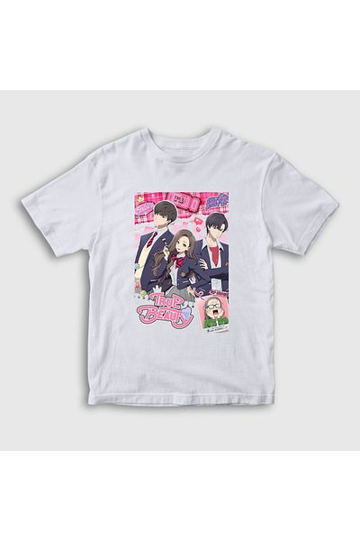 Presmono Παιδικό μπλουζάκι Unisex με σχέδιο Anime True Beauty - Λευκό 473728 ττ