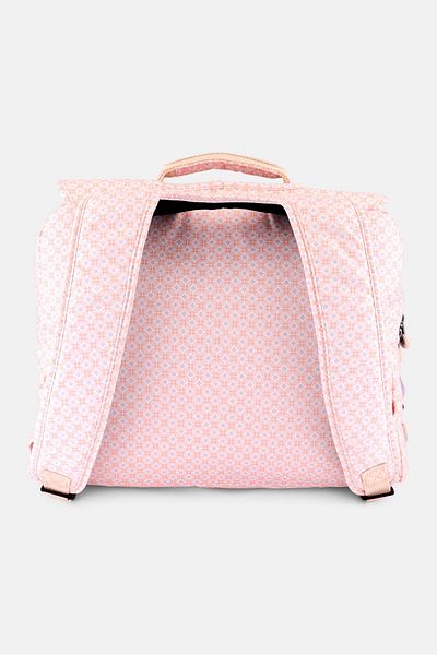 Kipling Women Allover Printed Backpack 37 H x 42 L x 14 W cm, Pink Combo
