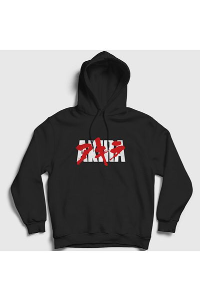 Presmono Μαύρο φούτερ με κουκούλα Akira Anime Unisex 453653 ττ
