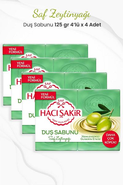 Hacı Şakir Glycerin Olive Oil Mold Soap 4 X 500 g