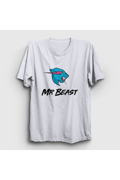 Presmono Μπλουζάκι Mr Beast Unisex με λευκό λογότυπο - 431891 ττ