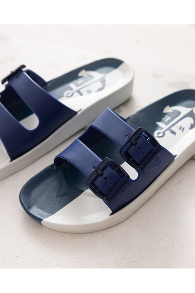 Madame Coco Raphaël Men's Slippers - Navy Blue, Comfortable and Stylish Design
