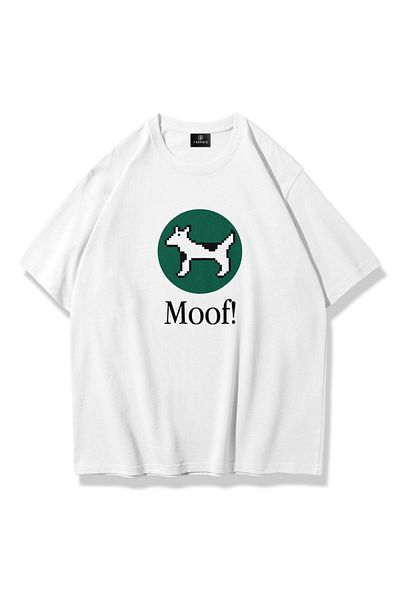 Trendiz Λευκό Unisex Moof T-Shirt