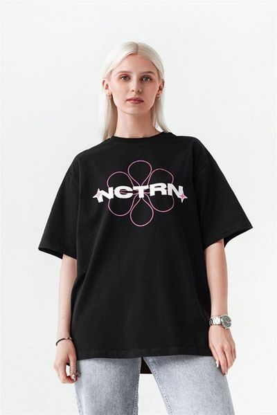 Trendiz Unisex Nctrn Tshirt Μαύρο