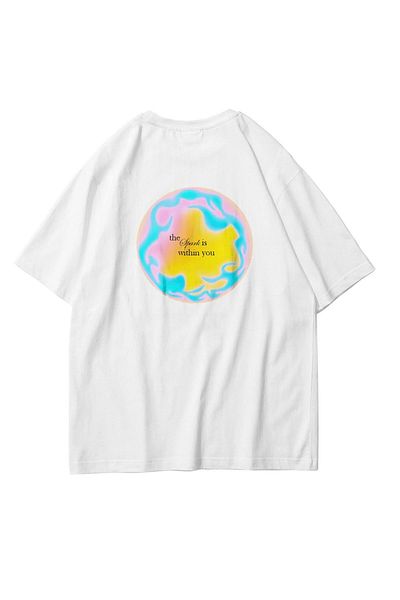 Trendiz Unisex The Spark Tshirt Λευκό