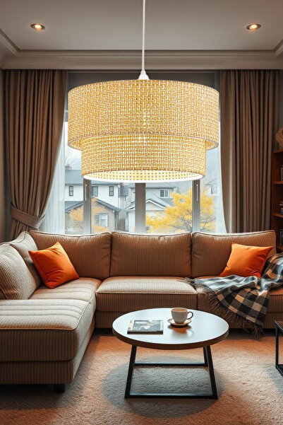 flu aydınlatma 2 katlı Modern Doğal  Rattan Sarkıt Avize Salon Mutfak Yatak Odası