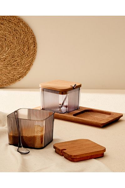 Madame Coco Renard Wooden Spice Rack 2-Pack