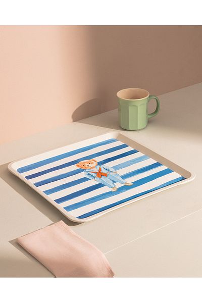 Madame Coco Olivier Bear Square Tray