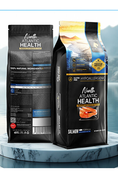 Mutamin Organics Mutamin North Atlantic Health Somonlu Köpek Maması 15 Kg Med...