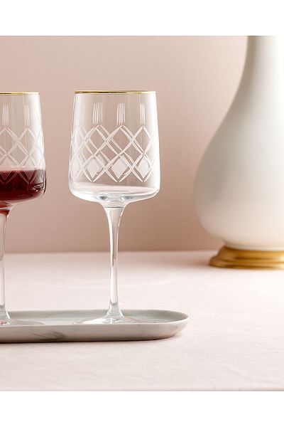Madame Coco Musette - Allure Gold 4-Piece Wine Glass Set - 320ML