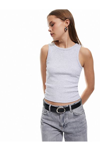Koton Crew Neck Sleeveless Slim Fit Basic Women's Undershirt